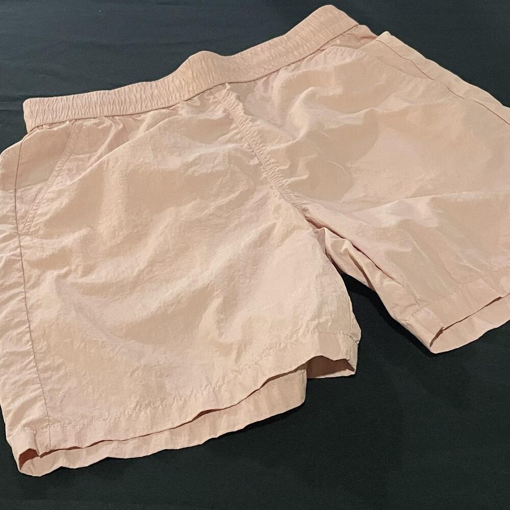 Original Use Casual Shorts Mens S Pink Nylon Lined Elastic Waist Pockets